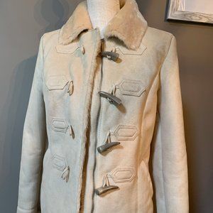 Ann Taylor Fur Lined Suede Jacket